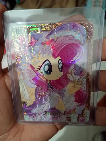 Holographic Cute Anime-Style Collectible Card (Pink Winged Character) - Mint in Sleeve