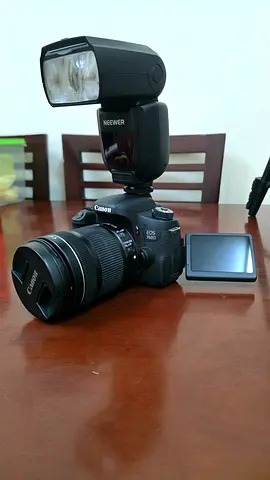 The Canon EOS 760D with 18-135mm IS STM & EF 50mm f/1.8 STM Lens with Speedlite flash & Tripod