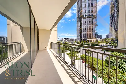 Vacant with Large Balcony and Garden Views