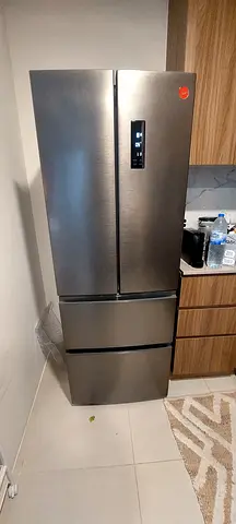 Hoover French Door Refrigerator, Dual Inverter, LED Touch Display, 534 L, Inox â€“ HFD-M438-S (ESMA