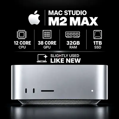 MAC STUDIO M2 MAX – 32GB RAM – 1TB SSD