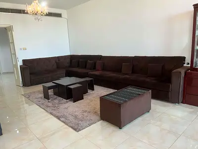 Brown L-shaped Sofa- Arabic Majlis - 8 to 10 seater