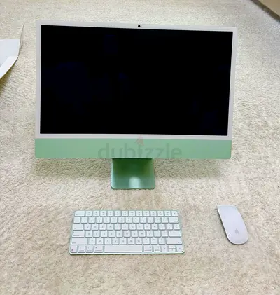 Under warranty Green Apple iMac M4 All-in-One with Magic Keyboard and Mouse - used few times only
