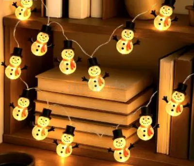 Cute Snowman Christmas LED Fairy String Lights – 25 LED