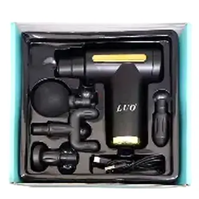 LIO Portable Massage Gun with Multiple Heads - Lightly Used