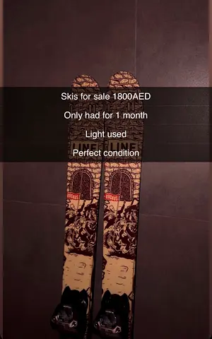 Pair of Line All-Mountain Skis — Good Condition