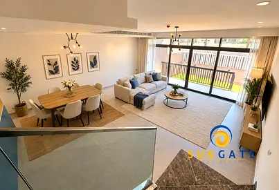 tiled garden , covered gated parking , brand new