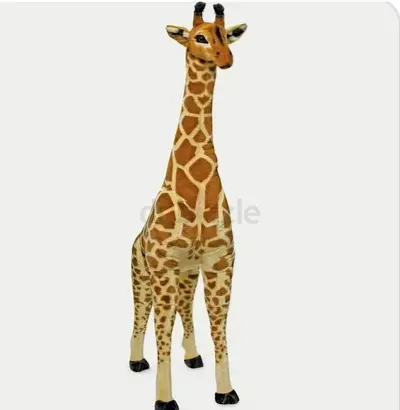 Large Realistic Plush Giraffe Toy - Standing Safari Animal