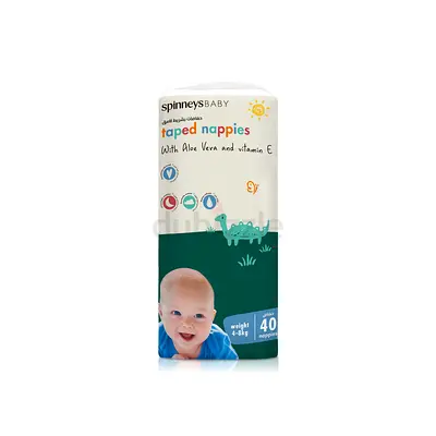 10 Sealed Packs Spinneys Baby Nappies (400 nappies) – Sizes 4-8kg, 6-11kg, 9-14kg