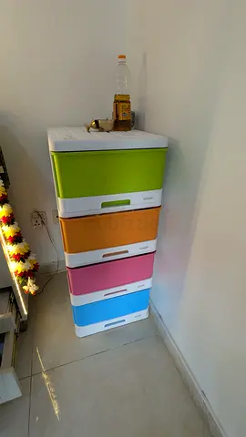 Colorful 5-Drawer Plastic Storage Unit - 5 feet large and heavy duty premium quality