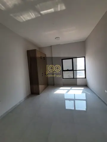 The studio offers a spacious layout for daily use, complemented by built-in wall closets that help with organizing belongings.