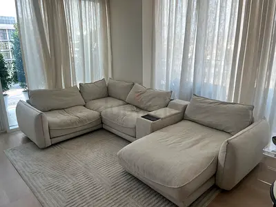 Large sectional white couch for sale
