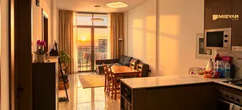 Downtown View 1BR | Avanos Residence JVC | Balcony Apartment