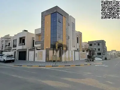 فيلا زاوية جديدة كلياً للبيع في العامرة – عجمان، 5 غرف نوم ماستر، تصميم راقٍ ومساحات واسعة، مثالية للسكن العائلي والاستثمار.