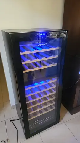 Kenwood 70-Bottle Wine Cooler with Wooden Racks — Good Condition