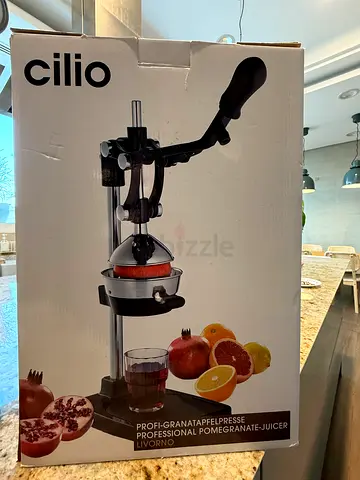 Cilio 203349 Pomegranate Juicer Stainless Steel Black Polished