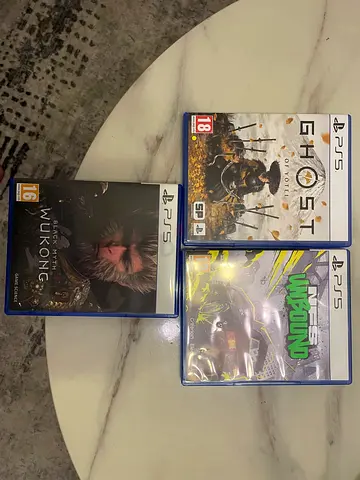 3x PS5 Games: Ghost of Tsushima Director's Cut, Black Myth: Wukong, and NFS Unbound