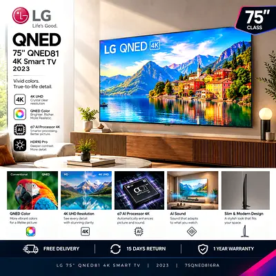 LG 75 inch QNED