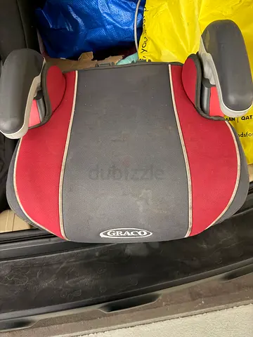 Graco Red & Grey Backless Booster Car Seat (used)