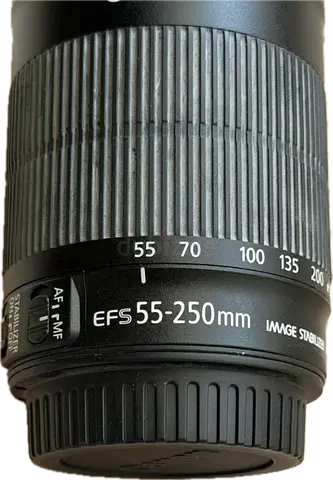 Canon 55-250mm f/4-5.6 IS Telephoto Zoom Lens (Good Condition)