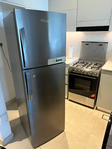 Stainless Steel Bottom-Freezer Refrigerator - Good Condition