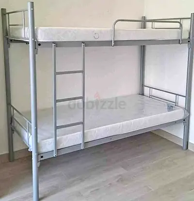 Bed silver Color Bunk Type Heavy Duty New