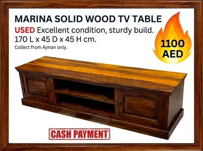 Marina solid wood TV table