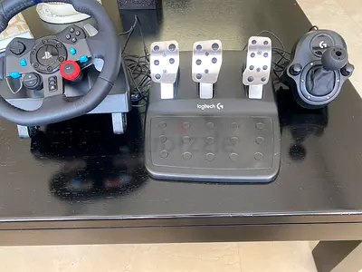 Steering wheel and gear and pedal