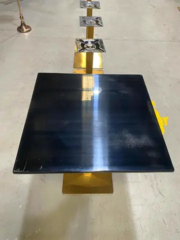 Marble Top Metal Base Table