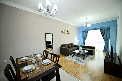 Newly Renovated One Bedroom With Balcony | Free Wi-Fi , Pool & Parking | Near American Hospital I U