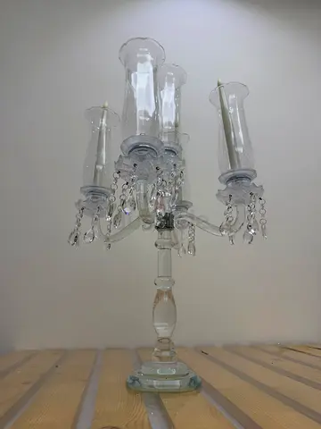 Crystal 5-Arm Table Candelabra / Decorative Chandelier