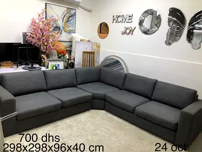 Home Centre modular corner sectional sofa (298x298x45 cm)