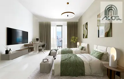 Own a two-bedroom apartment with a living room for a 5% down payment and 1% installment