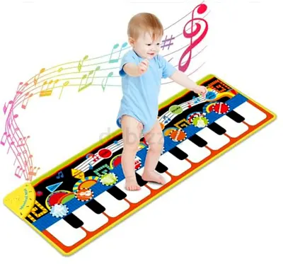 w 4.3 (6,467) Cyiecw Piano Music Mat, Keyboard Play Mat Music Dance Mat with 19 Keys Piano Mat, 8 Se