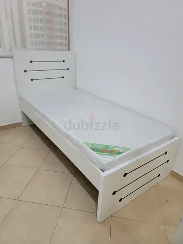 MDF Single Bed with medical mattress available