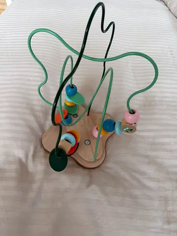 Wooden Bead Maze Activity Toy for Toddlers - Good Condition