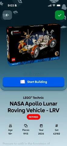 LEGO Technic NASA Apollo Lunar Roving Vehicle LRV (1913 pcs, 2024)
