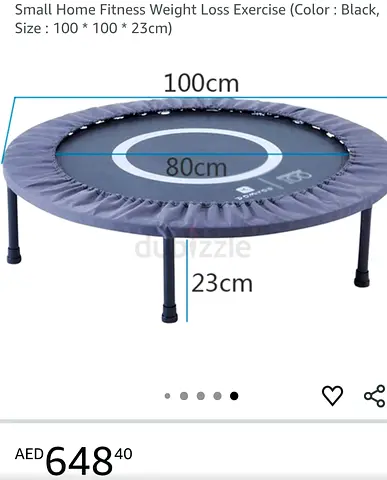 Mini Trampoline Rebounder - 100cm Diameter, Low Height (Used)