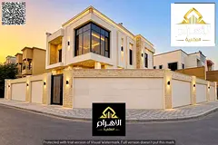 Modern corner villa with a large setback in front and a spacious plot; freehold ownership; includes
