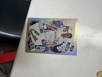 Signed Man of the Match Soccer Trading Card Collectible