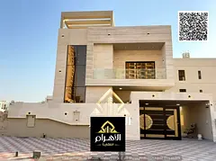 Modern two-story villa with a roof terrace; custom-finished, featuring central air conditioning. Ava