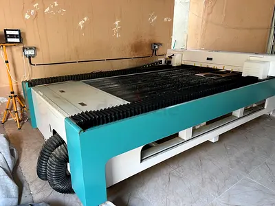Used CNC Laser Cutting Table / Engraver - Large Industrial Bed