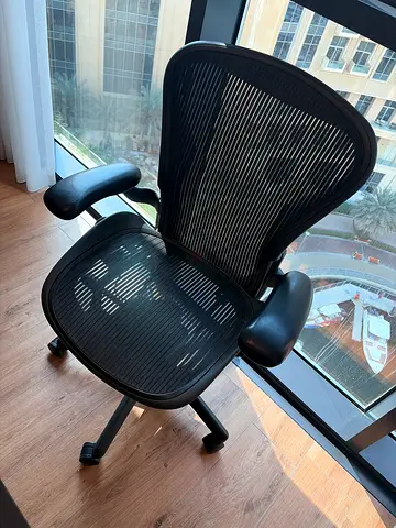 Herman Miller Ergonomic Black Office Chair with Adjustable Armrests