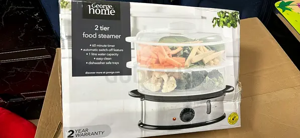 2-Tier Electric Food Steamer - New with box