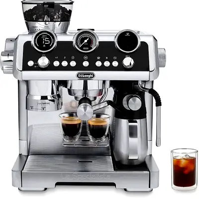 De'Longhi La Specialista Espresso & Cappuccino Machine with Built-in Grinder