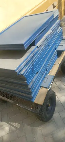Set of Blue Kitchen Cabinet Doors