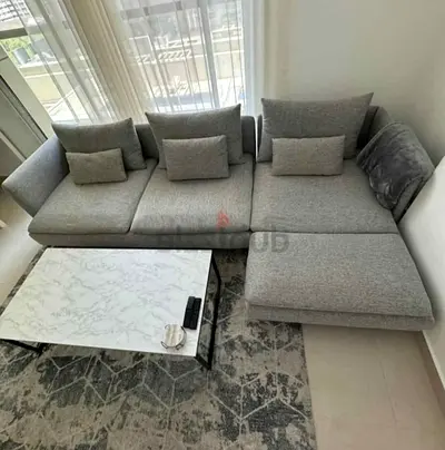 IKEA soderhamn L Shape Sofa ___light gray color.