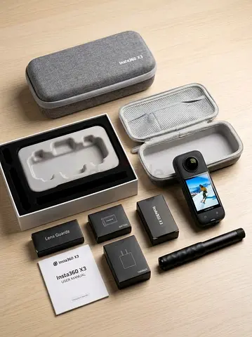 Insta360 X5 8K Essential Bundle - Like New (كاميرا اكشن جديدة)