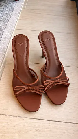 Zara brown heeled sandals, size 39, worn once for photoshoot