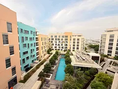 Stunning Pool-View 1BR Master Suite with laundry Built-in wardrobe & Full Amenities